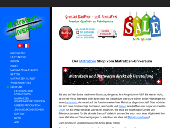 matratzen-universum.ch website preview