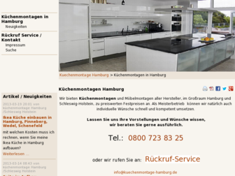 kuechenmontage-hamburg.de website preview