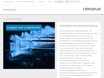 lampen.heraeus.de website preview