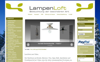 lampenloft.de website preview