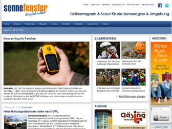 sennefenster.de website preview