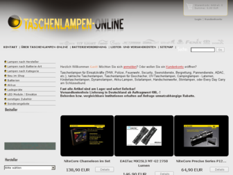taschenlampen-online.de website preview