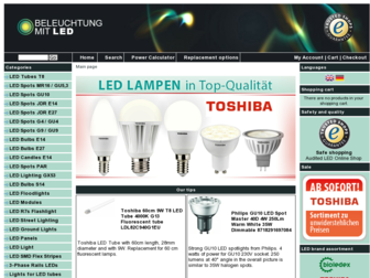 beleuchtung-mit-led.de website preview
