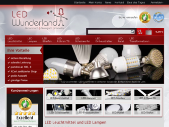 led-wunderland.de website preview