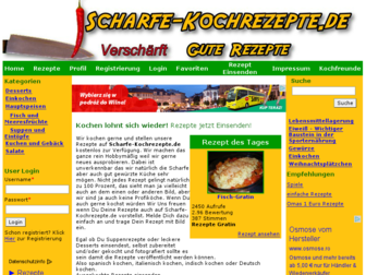 scharfe-kochrezepte.de website preview