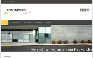 reckendrees.de website preview