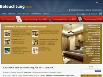 beleuchtung.com website preview