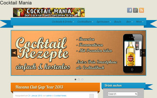 cocktailmania.de website preview