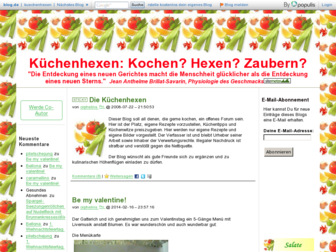 kuechenhexen.blog.de website preview