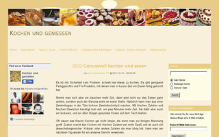 kochen-und-geniessen.blog.de website preview