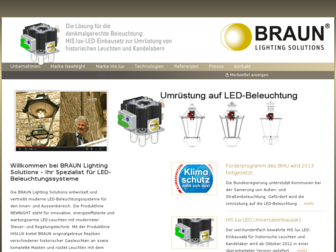 braun-lighting.com website preview