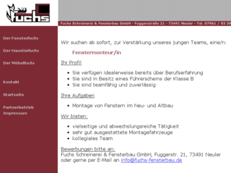 fuchs-fensterbau.de website preview