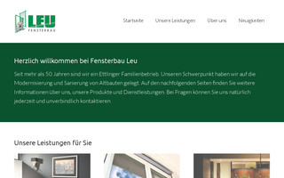 fensterbau-leu.de website preview