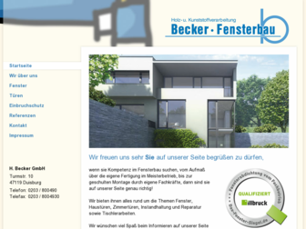 becker-fensterbau.de website preview