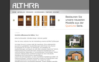 althratec.de website preview
