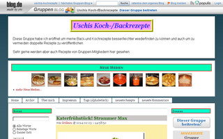 uschis-kochrezepte.blog.de website preview