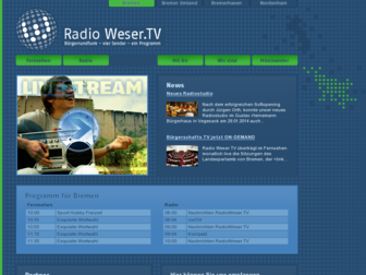 radioweser.tv website preview