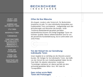 beckschebe.de website preview
