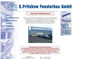 pritzkow-fensterbau.de website preview