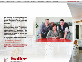 haller-fenster.de website preview