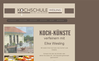 kochschule-wesling.de website preview
