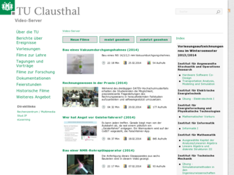 video.tu-clausthal.de website preview
