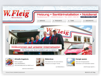 w-fleig.de website preview