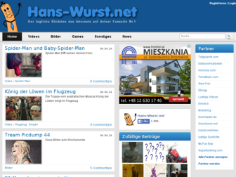 hans-wurst.net website preview