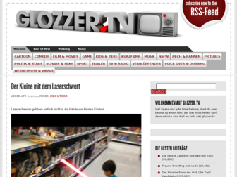 glozzer.tv website preview