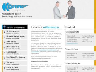 koertner-sicherheit.de website preview