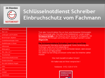 schluesselnotdienst-schreiber.de website preview
