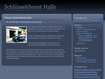 schluesseldienst-halle.net website preview
