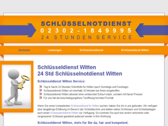 schluesseldienst-witten.com website preview