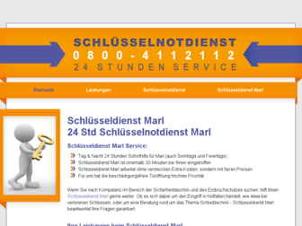 schluesseldienst-marl.com website preview
