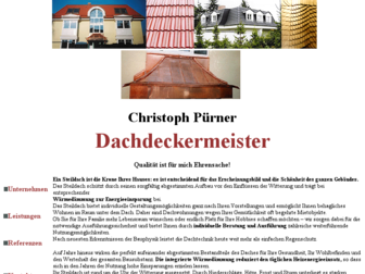 dachdeckermeister-puerner.de website preview