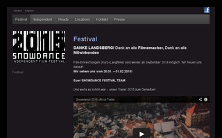 snowdance-filmfestival.com website preview