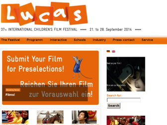 lucas-filmfestival.de website preview
