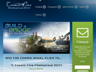 cosmic-cine.com website preview