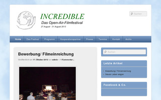 incredible-filmfestival.de website preview
