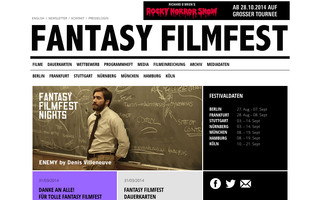 fantasyfilmfest.com website preview