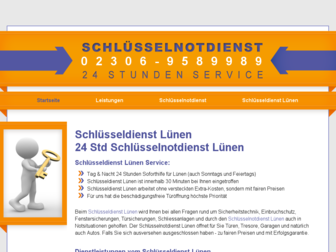 schluesseldienst-luenen24.de website preview