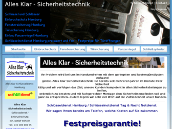 schluesseldienst-hamburg-preiswert.de website preview