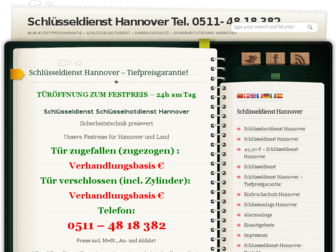 schluesseldienst-in-hannover.de website preview