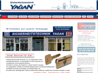 sicherheitstechnik-yagan.de website preview