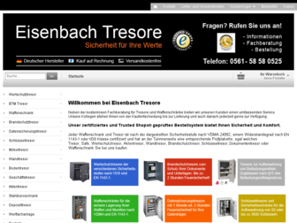 eisenbach-tresore.de website preview