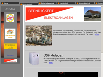 ickert-elektroanlagen.de website preview