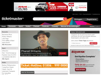 ticketmaster.de website preview