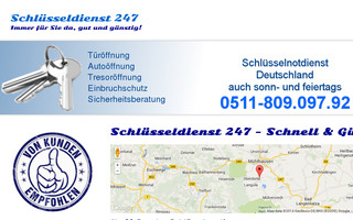 schluesseldienst247.de website preview