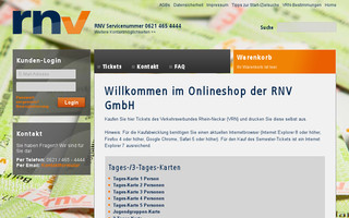 tickets.rnv-online.de website preview