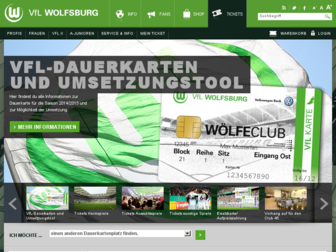 tickets.vfl-wolfsburg.de website preview